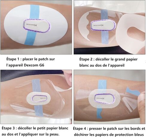 GTAGKOMMEN 40 حزمة من الرقع اللاصقة Dexcom G7، مقاومة للماء وشفافة Dexcom G7 Overpatch لمدة 10 أيام لحماية شاشة التثبيت الطويلة، سهلة الاستخدام بدون فتحة في المركز in Saudi Arabia