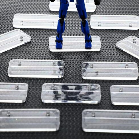 100 Pcs Action Figure Stand Clear Display Feet Stands with Peg Stand Base Action Figure Accessories Assembly Figure Stand Fit for Most 6 Inch Figures (Round) in Kuwait