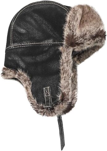 Unisex Winter Trapper Hat Russian Ushanka Trapper Trooper Hat Faux Fur Cap Outdoor Skiing Hat Ear Flaps Hunting in Saudi Arabia