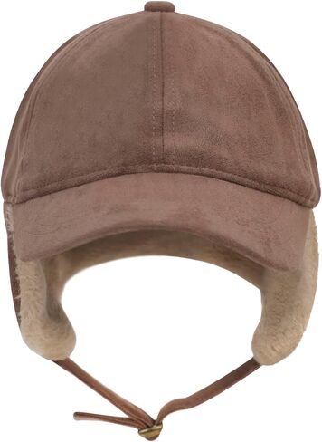 Women Winter Waterproof Earflap Trapper Hats Hunting Ski Hat Sherpa Baseball Cap Ear Flap Fashion Cap Aviator Hat in Kuwait
