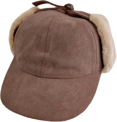 Women Winter Waterproof Earflap Trapper Hats Hunting Ski Hat Sherpa Baseball Cap Ear Flap Fashion Cap Aviator Hat in Kuwait