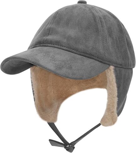 Women Winter Waterproof Earflap Trapper Hats Hunting Ski Hat Sherpa Baseball Cap Ear Flap Fashion Cap Aviator Hat in Kuwait