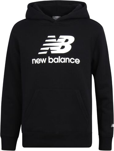 New Balance Boys' Hoodie - Durable Double Fleece Lined Pullover Sweatshirt with Reinforced Seams Kangaroo Pocket (Sizes 8-20) in Kuwait