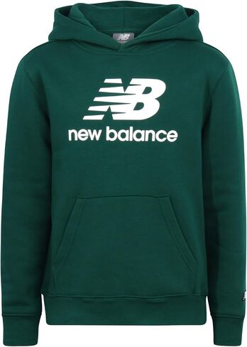 New Balance Boys' Hoodie - Durable Double Fleece Lined Pullover Sweatshirt with Reinforced Seams Kangaroo Pocket (Sizes 8-20) in Kuwait