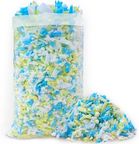 40lbs Shredded Memory Foam Filling for Bean Bag Filler, Premium Soft Filling,Without Added Gel Particles,Very Suitable for Filling Bean Bags and Pillows in Kuwait