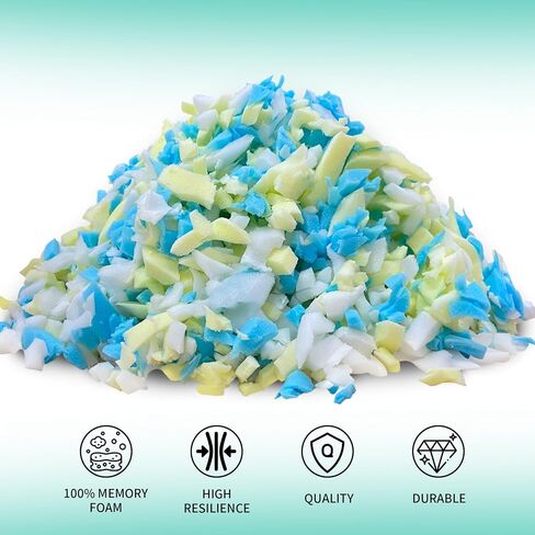 40lbs Shredded Memory Foam Filling for Bean Bag Filler, Premium Soft Filling,Without Added Gel Particles,Very Suitable for Filling Bean Bags and Pillows in Kuwait