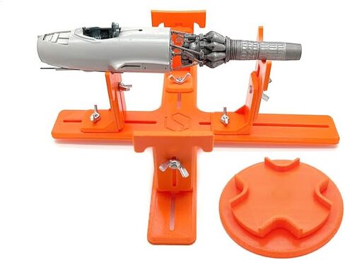 Stand for Model Airplanes for Display Making and Painting,Model Building Berth jig,Tray for Part of 1/72, 1/48(Grey+Swivel Base) in Saudi Arabia