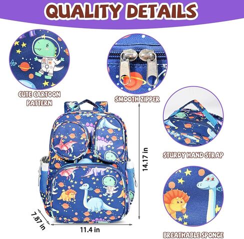 Toddler Backpack for Girls 4+, Lightweight 14" Kids Bookbags with Chest Buckle for Preschool,Travel,Kindergarten,Elementary, Durable & Water-Resistant Fabric,Pink in Saudi Arabia
