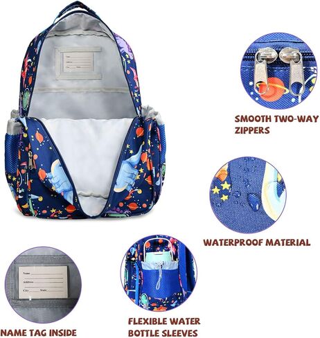 Toddler Backpack for Girls 4+, Lightweight 14" Kids Bookbags with Chest Buckle for Preschool,Travel,Kindergarten,Elementary, Durable & Water-Resistant Fabric,Pink in Saudi Arabia