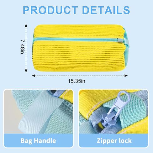 Shoe Washing Bags for Washing Machines and Dryers，360°Shoe Laundry Bag with 2000 Bristles, Protects Shoes from Damage, Suitable for Most Shoe Types and Sizes, 2Pcs. in Saudi Arabia