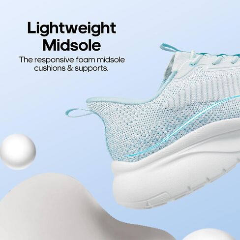 NORTIV 8 Women's Slip on Walking Shoes Tennis Lightweight Gym Sneakers ActiveFlow Workout Breathable Hands-Free Cross Trainer Comfortable Fashion Sneakers in Kuwait