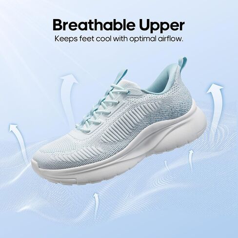 NORTIV 8 Women's Slip on Walking Shoes Tennis Lightweight Gym Sneakers ActiveFlow Workout Breathable Hands-Free Cross Trainer Comfortable Fashion Sneakers in Kuwait