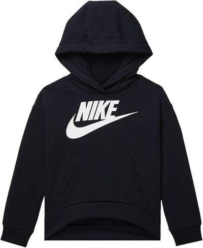 Nike Boys Sportswear Club+ HBR Pullover Hoodie - Black/White - Kids Size 5 in Kuwait