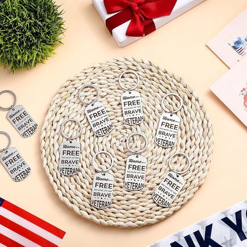 Quelay 18 Pack Veterans Day Thank You Keychains Military Appreciation Retirement Keychain Gifts Inspirational Veterans Gifts Military Dog Tags for Veterans Day Thanksgiving Day Christmas in Saudi Arabia