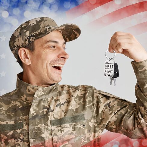 Quelay 18 Pack Veterans Day Thank You Keychains Military Appreciation Retirement Keychain Gifts Inspirational Veterans Gifts Military Dog Tags for Veterans Day Thanksgiving Day Christmas in Saudi Arabia