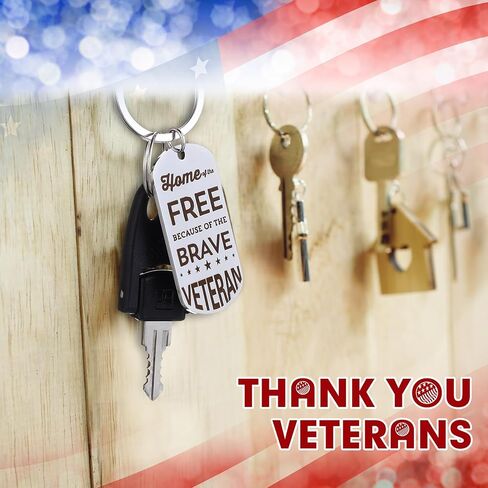 Quelay 18 Pack Veterans Day Thank You Keychains Military Appreciation Retirement Keychain Gifts Inspirational Veterans Gifts Military Dog Tags for Veterans Day Thanksgiving Day Christmas in Saudi Arabia