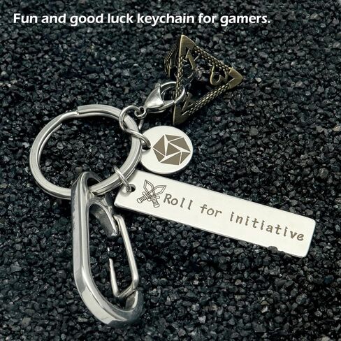 سلسلة مفاتيح Haxtec DND هدايا DND للاعبين DND سلسلة مفاتيح جديدة للرجال ملحقات DND لهدايا ألعاب TTRPG in Kuwait
