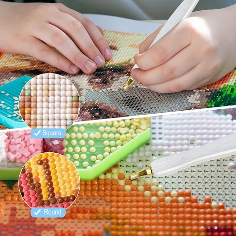 مجموعة أدوات رسم فنية ماسية مكونة من 22 قطعة - مجموعة أدوات قلم تنقيط معدنية ذات أطراف معدنية ملولبة من الراتنج الجوهري (قلم أرجواني + 12 طرف + 9 طين منقط) in Saudi Arabia