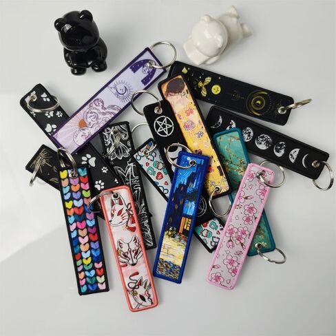 2 Pcs JDM Motorcycle Keychains Jet Tag Keychain Double Sided Motorcycles Key Tags for Motorcycles Scooters Car Key in Saudi Arabia