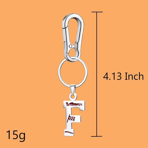 Racing Keychain Enthusiasts Letter Hobbies Keychain Teammates Stainless steel Sports cars with chain in Saudi Arabia