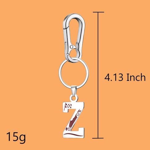 Racing Keychain Enthusiasts Letter Hobbies Keychain Teammates Stainless steel Sports cars with chain in Saudi Arabia