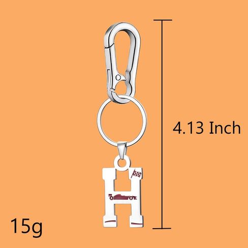 Racing Keychain Enthusiasts Letter Hobbies Keychain Teammates Stainless steel Sports cars with chain in Saudi Arabia