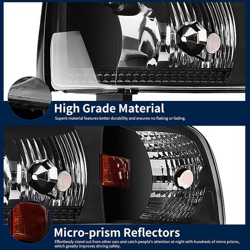 AUTOSAVER88 Headlight Assembly Compatible with 1994-2001 Dodge Ram 1500/1994-2002 Dodge Ram 2500 3500 (without DRL) in Saudi Arabia