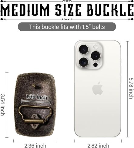 Belt Buckles for men women - Western Cowboy Belt Buckle American Flag and Eagle Belt Buckle in Kuwait