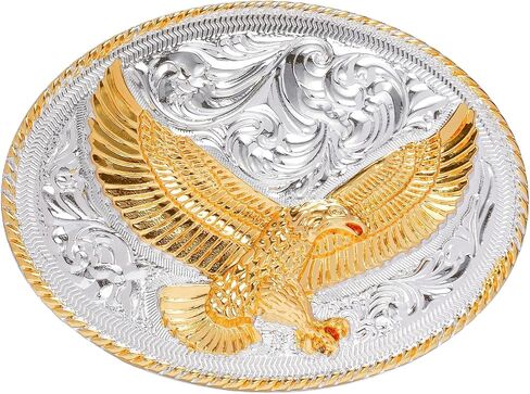 Belt Buckles for men women - Western Cowboy Belt Buckle American Flag and Eagle Belt Buckle in Kuwait