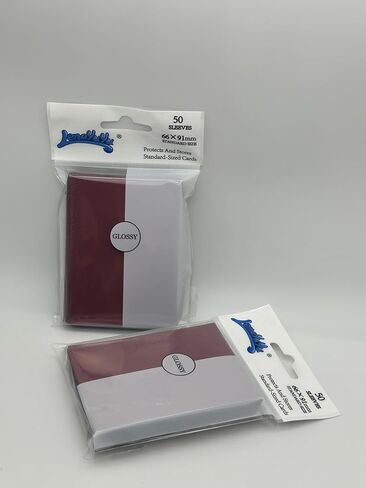 Brownblack Gloss Card Sleeves for MTG, 600 Pieces Perfect Fit Standard Card Sleeves for Trading Card Sports Cards Baseball Cards TCG Magic, Card Protector for Mini Photo, Sturdy and Nice Shuffling in Kuwait