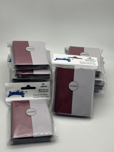 Brownblack Gloss Card Sleeves for MTG, 600 Pieces Perfect Fit Standard Card Sleeves for Trading Card Sports Cards Baseball Cards TCG Magic, Card Protector for Mini Photo, Sturdy and Nice Shuffling in Kuwait