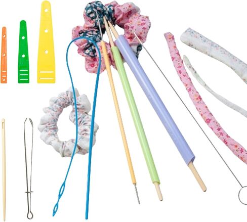 MicoSim13 PCS Fabric Tube Turners Set,Assorted Sizes Fabric Loop Turner, Bodkin Drawstring Threader for Sewing DIY Tool in Saudi Arabia