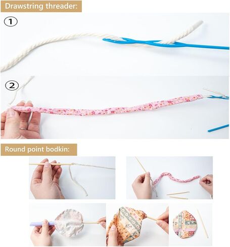 MicoSim13 PCS Fabric Tube Turners Set,Assorted Sizes Fabric Loop Turner, Bodkin Drawstring Threader for Sewing DIY Tool in Saudi Arabia