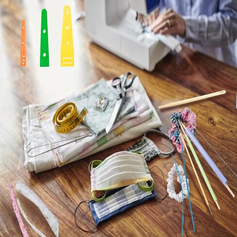 MicoSim13 PCS Fabric Tube Turners Set,Assorted Sizes Fabric Loop Turner, Bodkin Drawstring Threader for Sewing DIY Tool in Saudi Arabia