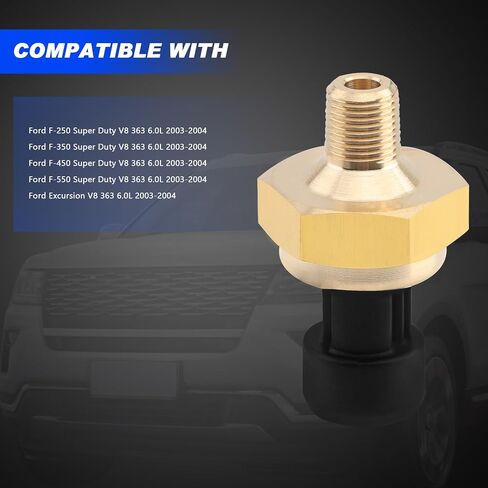 Exhaust Back Pressure EBP Tube Sensor & Wire Harness, Compatible with Ford 6.0L V8 Turbo Diesel F250 F350 F450 F550 Super Duty Excursion 363 2003-2004, Replace 598-113 EGR172 EBP Tube Sensor Set in Saudi Arabia