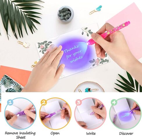 Toys for Girls Boys, Invisible Ink Pen for Kids, Party Favors for Kids,Secret Message Magic Markers is Outdoor Boys Girls Fun Activity, Toys for 6-12 Year Old Girls Boys Birthday (FP-SPYPEN-8-8PACK) in Saudi Arabia