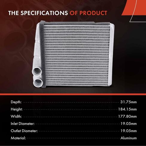 قلب سخان HVAC A-Premium متوافق مع سيارات Volkswagen Jetta وPassat وGolf وGolf City وGolf R وTiguan وTiguan Limited وCC وEos وGTI & Audi A3 وA3 Quattro وQ3 وQ3 Quattro وTT وTT Quattro وTT RS كواترو in Saudi Arabia
