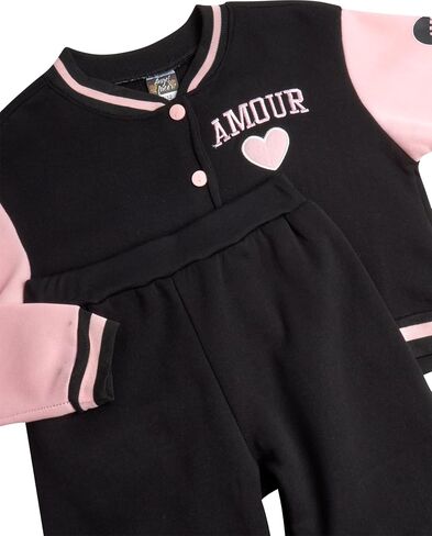 Angel Face Girls' Sweatsuit - 2 Piece Fleece Varsity Jacket and Sweatpants Set - Cute Outfit Set for Girls (7-16) in Kuwait