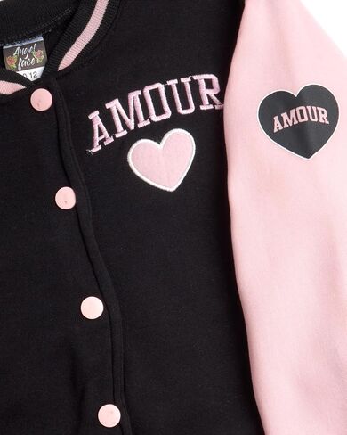 Angel Face Girls' Sweatsuit - 2 Piece Fleece Varsity Jacket and Sweatpants Set - Cute Outfit Set for Girls (7-16) in Kuwait