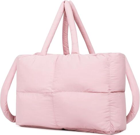 Quilted Puffer Tote Bag for Women Soft Puffy Hobo Crossbody Handbags Purse Lightweight Shoulder Bag in Kuwait