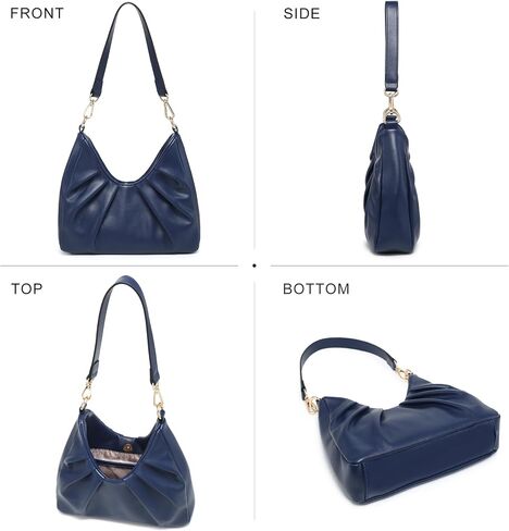Dasein Ruched Hobo Handbag for Women Retro Shoulder Purse Crossbody Bag with 2 Removable Straps in Saudi Arabia