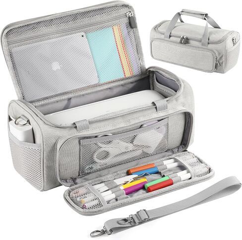Carrying Case Compatible with Cricut Joy Xtra Smart Cutting Machine,Protable Storage Bag with Shoulder Strap Compatible with Cricut Joy Xtra Accessories,Cricut Tools,Grey in Kuwait