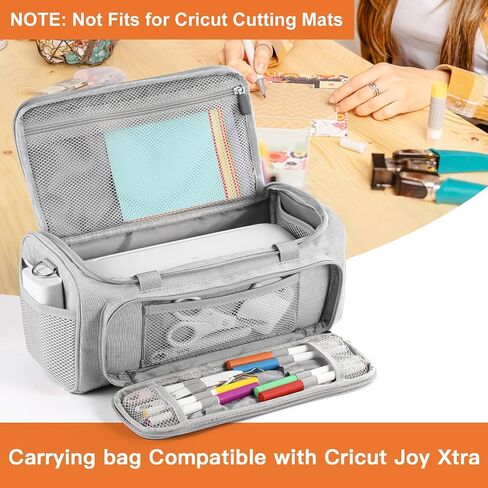 Carrying Case Compatible with Cricut Joy Xtra Smart Cutting Machine,Protable Storage Bag with Shoulder Strap Compatible with Cricut Joy Xtra Accessories,Cricut Tools,Grey in Kuwait