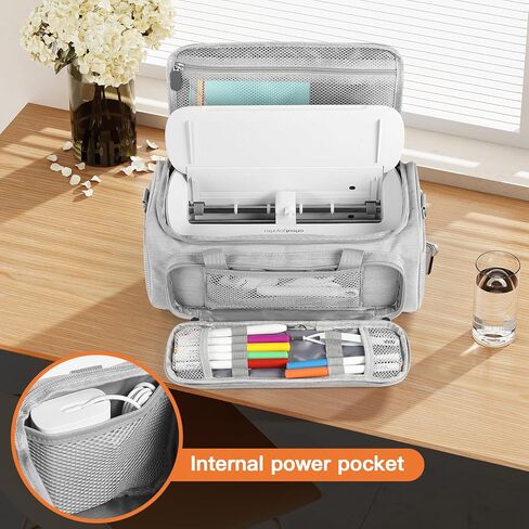 Carrying Case Compatible with Cricut Joy Xtra Smart Cutting Machine,Protable Storage Bag with Shoulder Strap Compatible with Cricut Joy Xtra Accessories,Cricut Tools,Grey in Kuwait