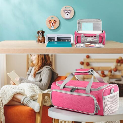 Carrying Case Compatible with Cricut Joy Xtra Smart Cutting Machine,Protable Storage Bag with Shoulder Strap Compatible with Cricut Joy Xtra Accessories,Cricut Tools,Grey in Kuwait