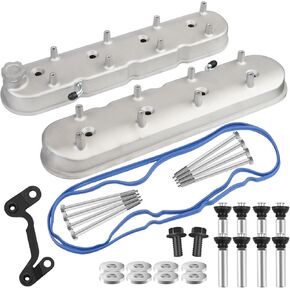 Tall For LS LS1 LS2 LS3 LS6 LS7 Cast Aluminum Valve Covers w/Coil Mounts (Black)