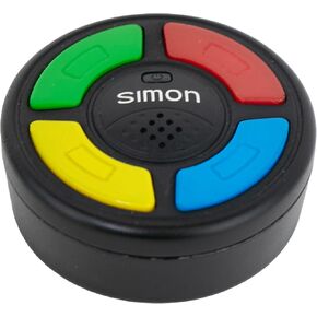 World's Smallest Simon – Exact Replica of The Original Electronic Memory Game - Only 2 inches in Diameter, Featuring Four Color Window Buttons and Authentic Tonal Sounds - Recommended for Ages 6+