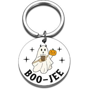 Halloween Basket Stuffer for Women Men Boo Basket Cool Stuff for Teens Boys Girls Boo Jee Keychain Cute Halloween Gifts for Boyfriend Girlfriend Him Her Funny Halloween Basket Stuffers for Adults