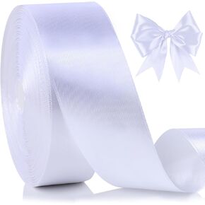 100 Yards Ribbon,1-1/2 Inch Pink Satin Ribbon,Single Face Satin Ribbons,Perfect for Gift Wrapping,Wedding Decoration,Handmade Bows, Wrapping Bouquet and More