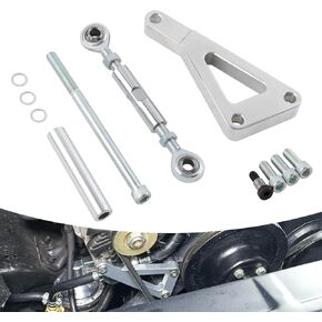 SBC Alternator Bracket Adjustable Kit Compatible with Chevy SBC 305 327 350 383 5.0L 5.7L V8 Eight Cylinder Long Water Pump